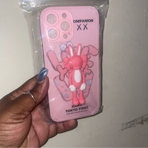 KAWS Pink Companion iPhone Case 13